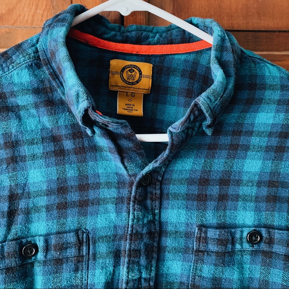 Teal & Blue Flannel